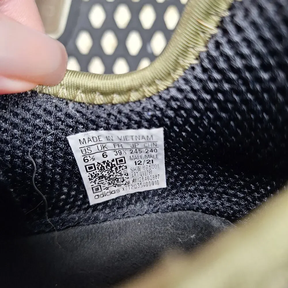 Adidas NMD_R1 Cargo Camo sneakers in woodland camo print iridescent stripes 7.5